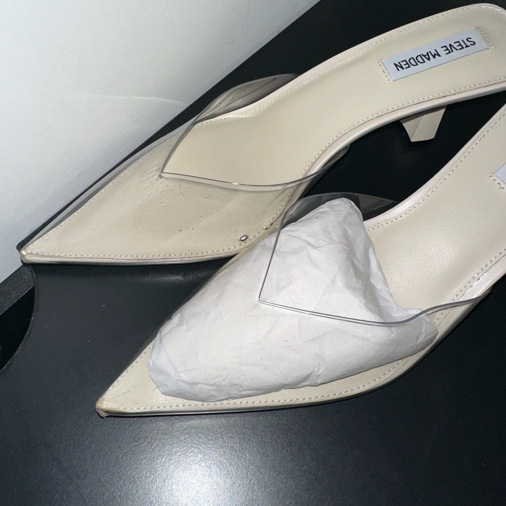 Steve Madden Women's Cream Heels